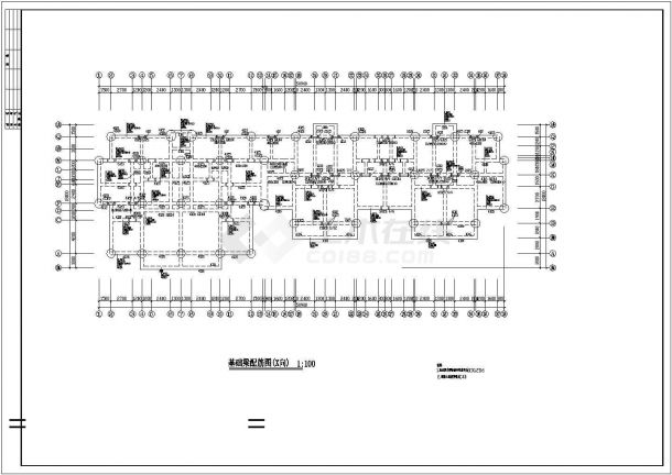 某标准现代住宅楼结构设计方案详细施工CAD图纸-图二