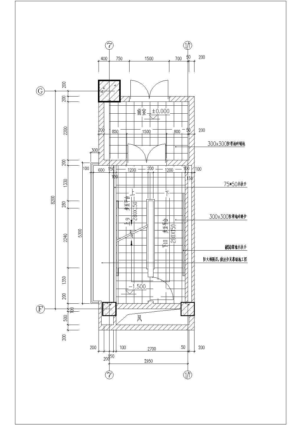 4310#楼梯栏杆详图建筑全套cad图，含效果图