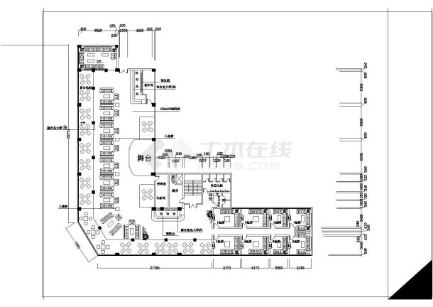 湖南某KTV包厢CAD室内设计装修施工图-图一