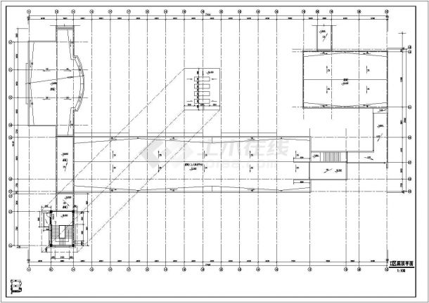 某框架结构五层教学楼设计cad全套建筑施工图（含设计说明）-图一