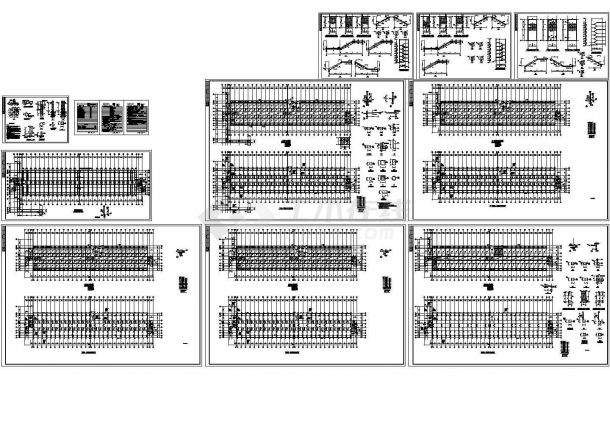 某标准现代学校公寓砌体结构设计方案详细施工CAD图纸-图一