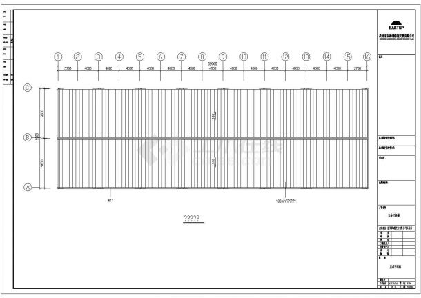 某标准现代泰钢结构工程设计方案详细施工CAD图纸-图二