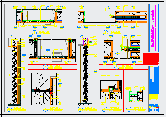 某广场门CAD构造设计完整大样图_图1