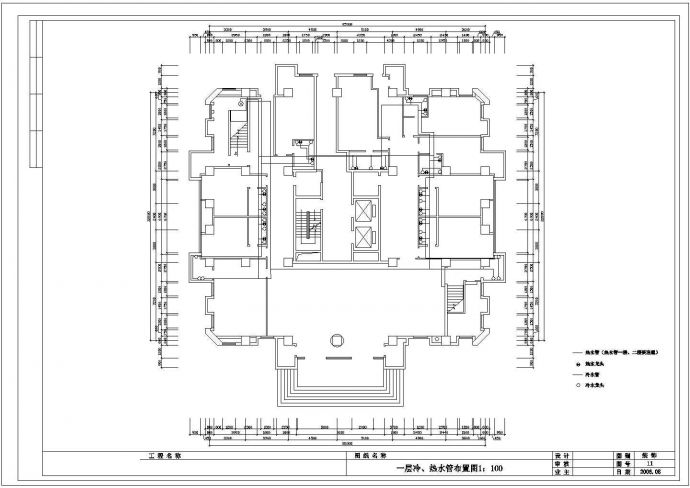重庆某宾馆CAD装修装饰完整设计图_图1