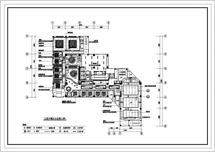 某酒店装修三层CAD设计详细施工图_图1