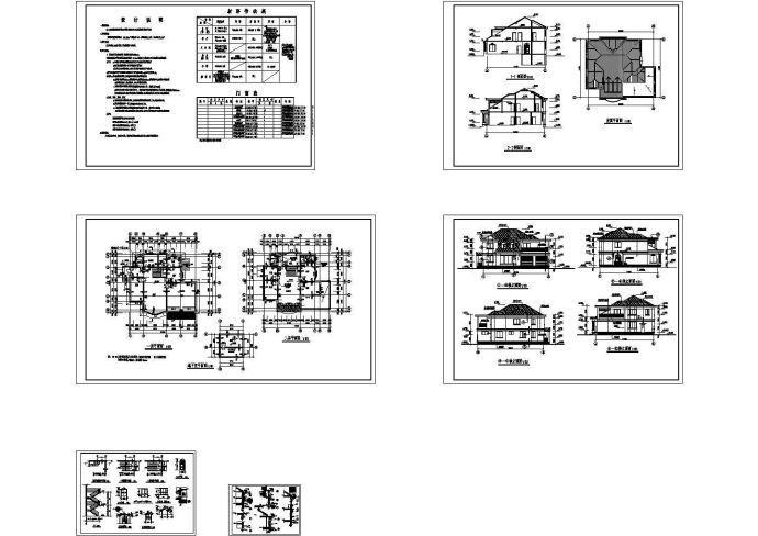 某小区二层现代欧式别墅建筑设计图_图1