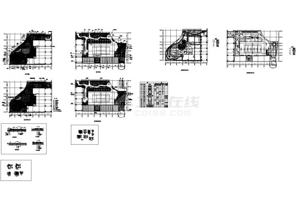 西安市某甲级医院住院楼屋顶花园设计CAD施工图-图一