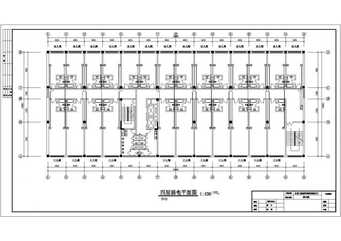 长56米 宽22.8米 -1+5层汽车销售公司综合楼电气设计图_图1