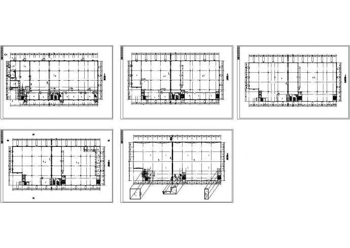 某现代标准工厂建筑平面设计方案详细施工CAD图纸_图1