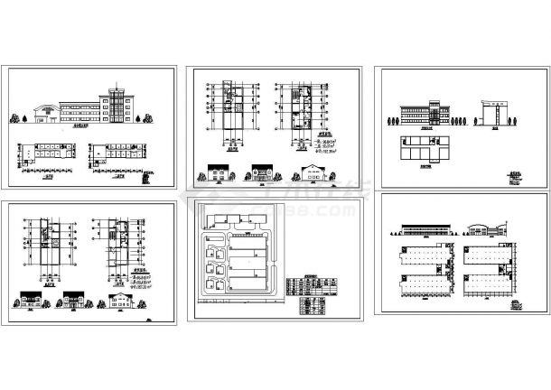 某现代标准工厂的初步设计方案详细施工CAD图纸-图一