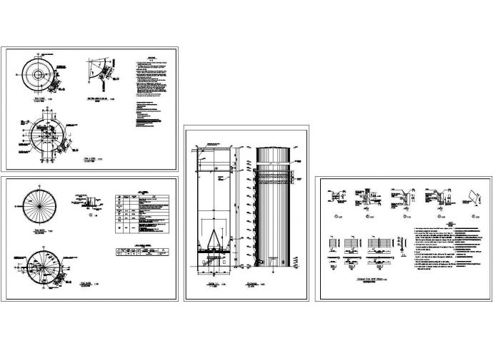 某现代标准粉煤灰库建筑设计方案详细施工CAD图纸_图1