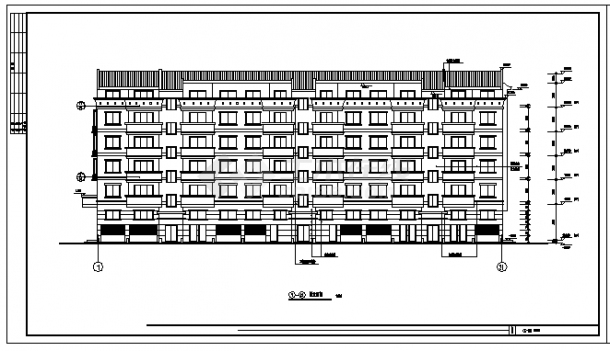 六层住宅建筑施工cad图(含夹层，跃层设计，共十四张)-图一