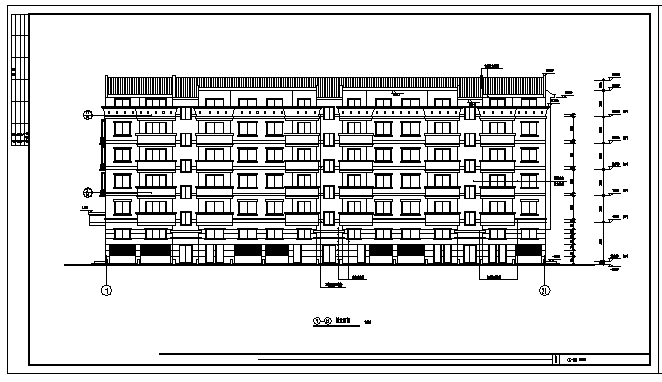 六层住宅建筑施工cad图(含夹层，跃层设计，共十四张)