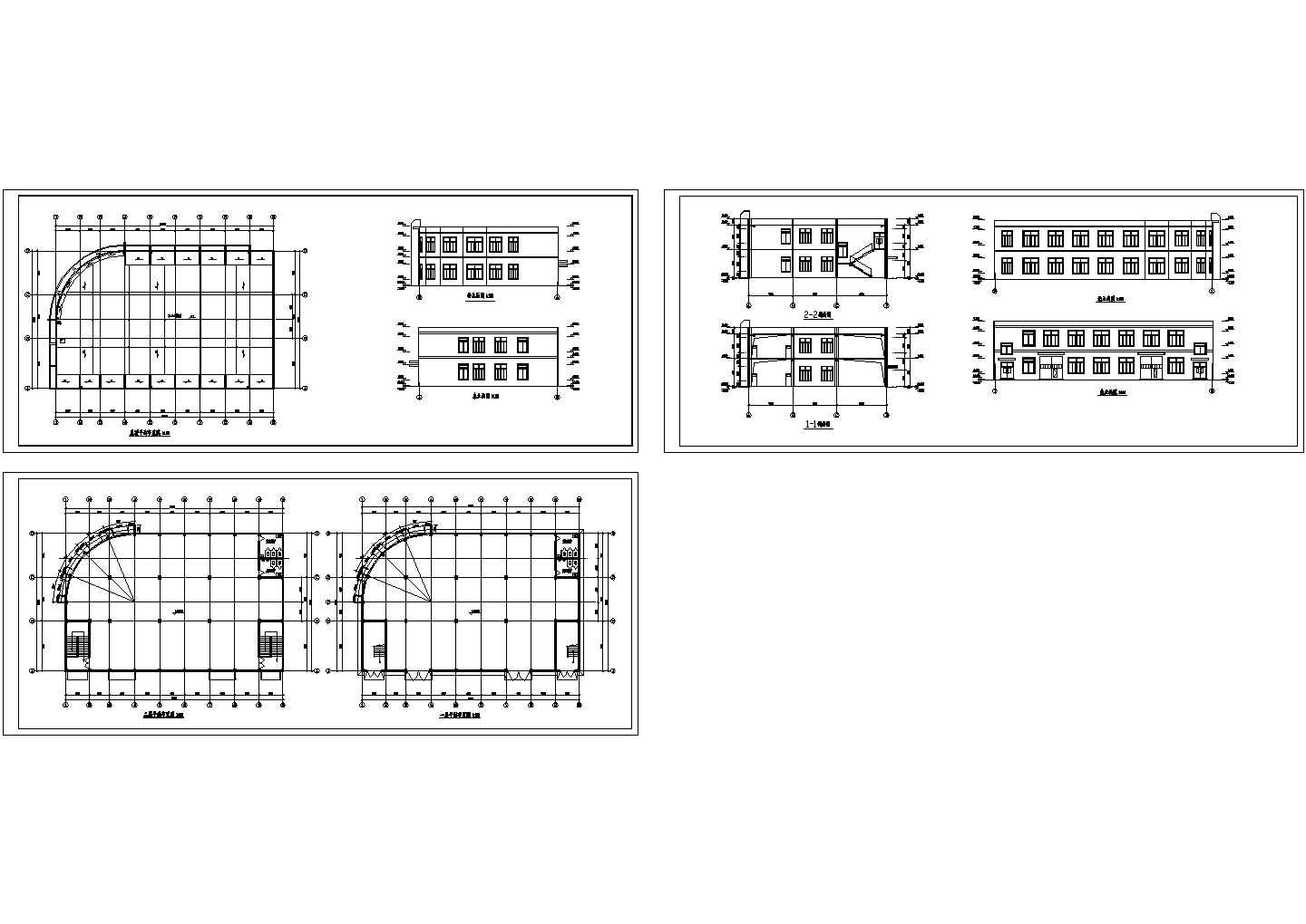 厂房设计_某现代标准二层厂房建筑设计详细施工CAD图纸