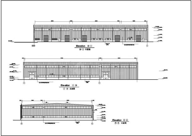 厂房设计_某现代标准大型工业厂房设计施工详细CAD图纸-图二