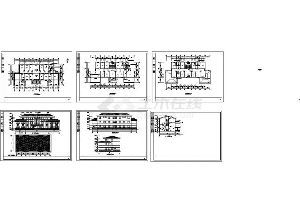 某现代标准工业区工厂建筑设计施工详细CAD图纸-图一