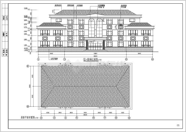 某现代标准工业区工厂建筑设计施工详细CAD图纸-图二