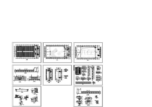 厂房设计_某现代标准工业区厂房建筑设计施工详细CAD图纸-图一