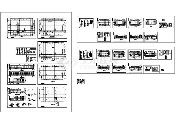 某现代标准型工业区厂全套建筑详细设计施工CAD图纸-图一