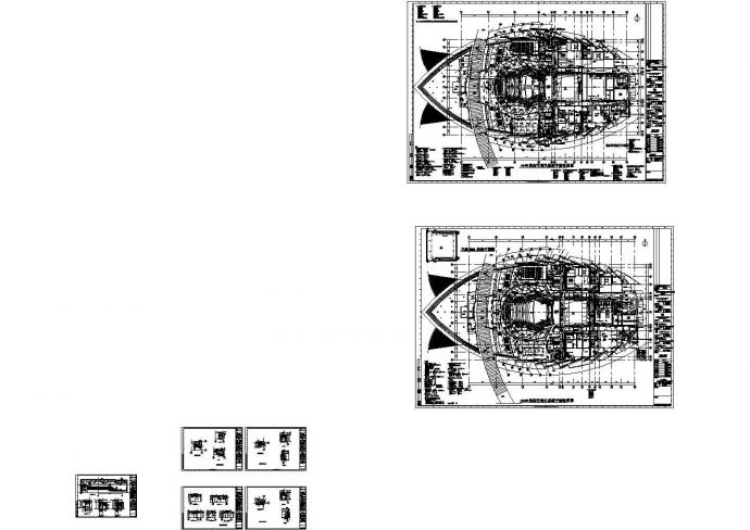 温州某大型歌剧院内部暖通系统设计CAD施工图_图1