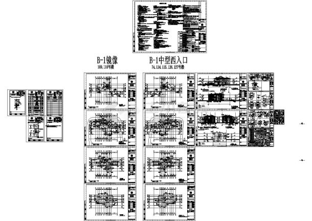 上海嘉定区某410平米双层高档私人别墅建筑设计CAD施工图-图一