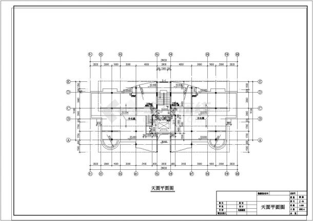 十二层商住楼建筑CAD设计施工图-图二