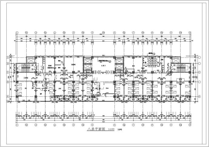 某市医院高层病房楼设计cad全套建筑施工图（含设计说明）_图1