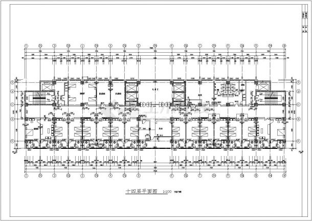 某市医院高层病房楼设计cad全套建筑施工图（含设计说明）-图二