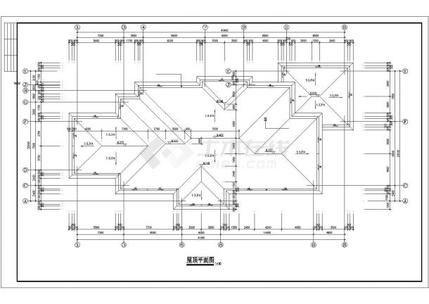 精品幼儿园建筑施工图（CAD，6张图纸）-图一