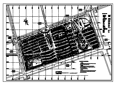 某市鸿金洋花苑小区规划设计cad图(含总平面图)-图一
