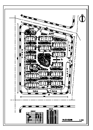河北某小区规划设计cad图(含总平面图)_图1