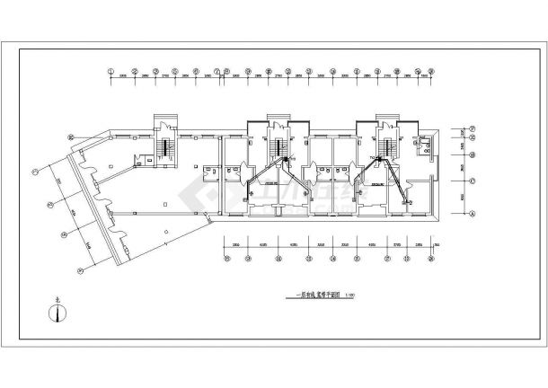 多层8#,9#住宅电气施工全套CAD图纸-图一