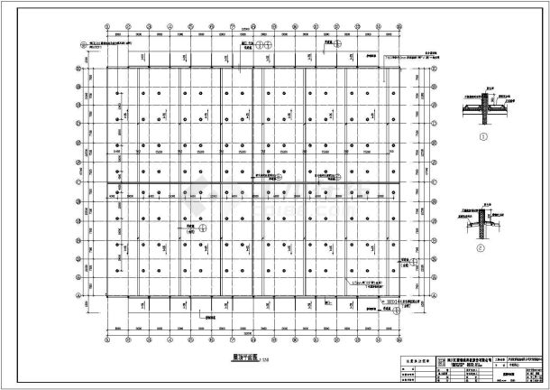 某单层门式钢结构物流中转库设计cad全套建筑施工图（含设计说明）-图二