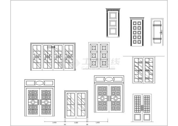 装修常用门设计CAD图例素材图块大全（甲级院设计，种类齐全）-图二