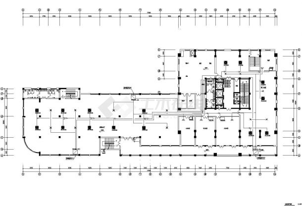 某超高层商务楼屋顶VRV室外机设计cad施工图-图二