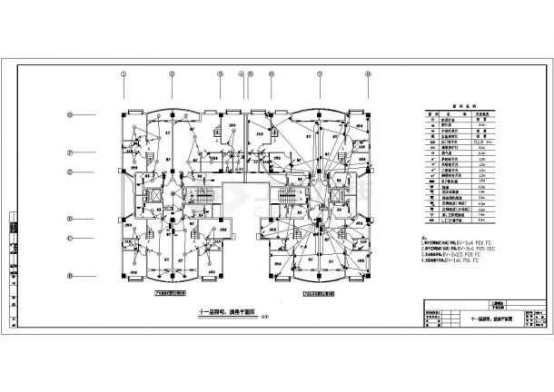 某11层建筑电气施工图设计-图二