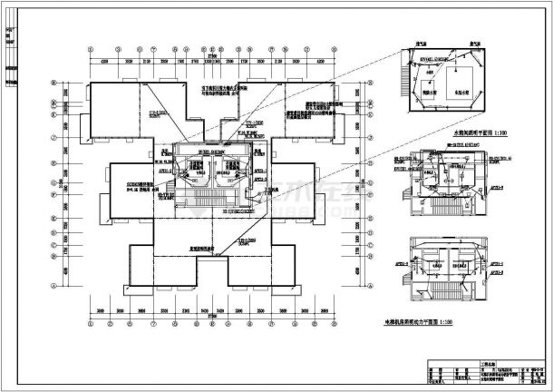 某地上三十层剪力墙结构住宅电气设计CAD图纸（二级负荷）-图一