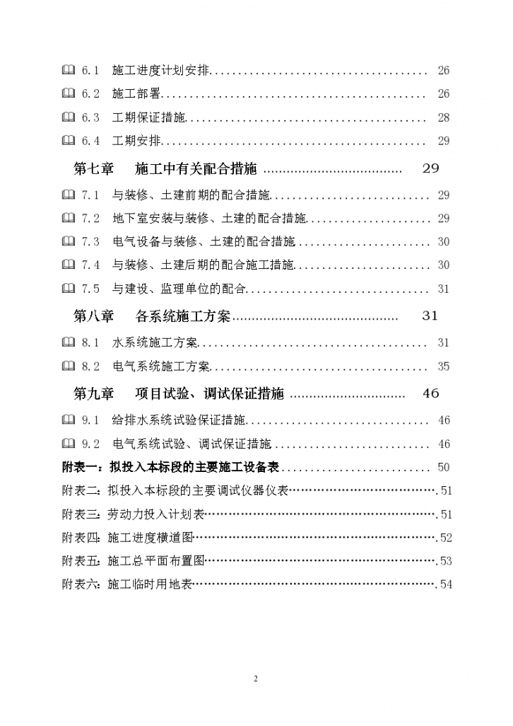 四川省高层住宅楼水电安装工程施工组织-图二