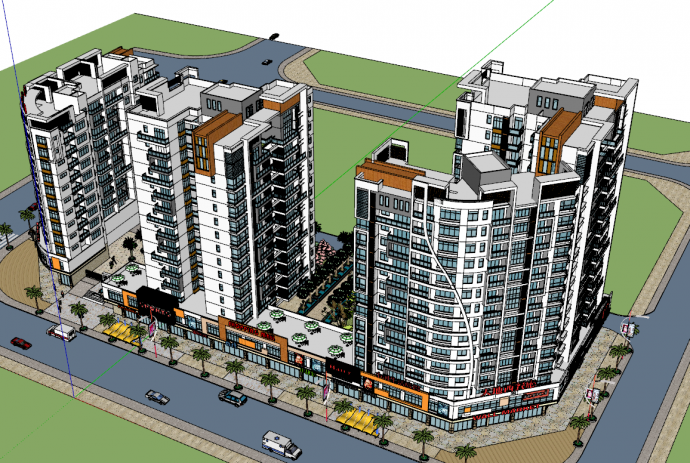 现代风格住宅规划设计精su模型_图1