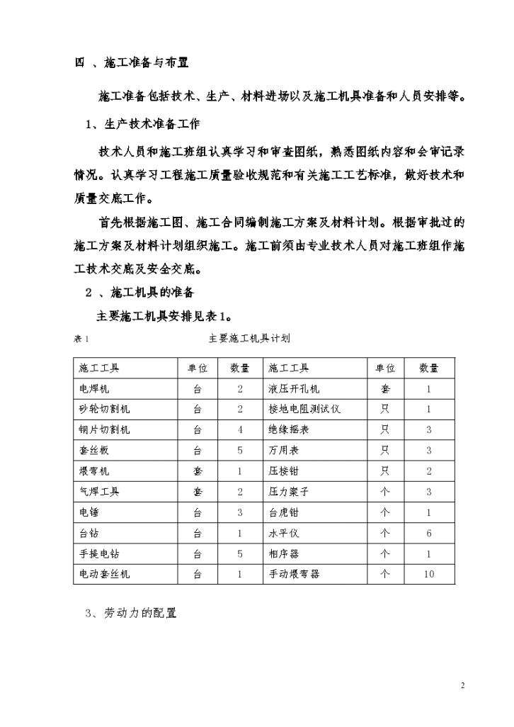 电气施工组织设计-某小区二标段招、投标电气工程施工组织方案-图二