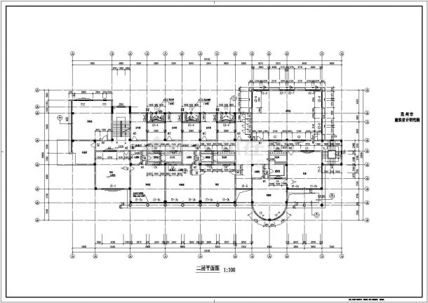 九班幼儿园建筑方案设计（CAD）-图二
