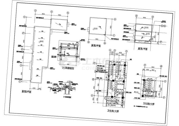某大型多层商场建筑设计cad全套施工图纸（甲级院设计）-图一