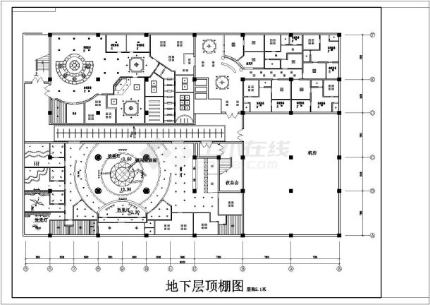 某多层宾馆室内装修设计cad全套施工图（甲级院设计）-图一