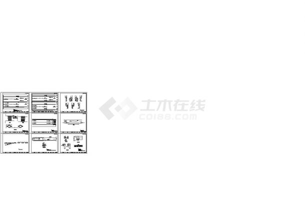 市政道路路面标线设计图（CAD版）-图一