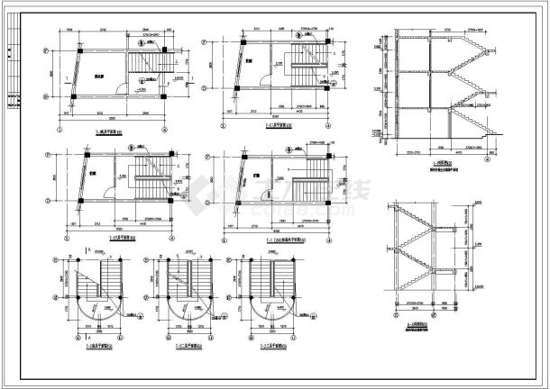 某幼儿园三层框架结构教学楼（3177㎡）设计cad全套建筑施工图（含设计说明）-图一