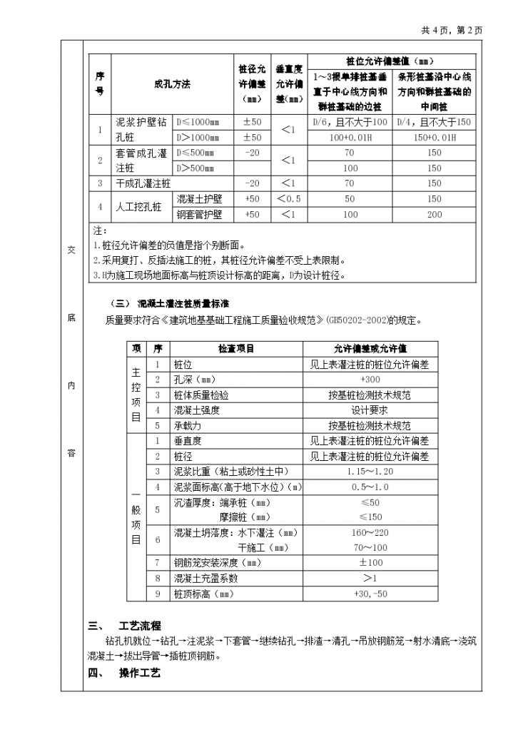 泥浆护壁回转钻孔灌注桩工程施工方法和技术交底-图二