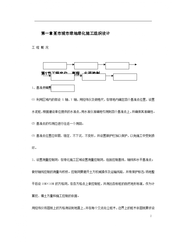 某市城市绿地绿化施工设计-图二