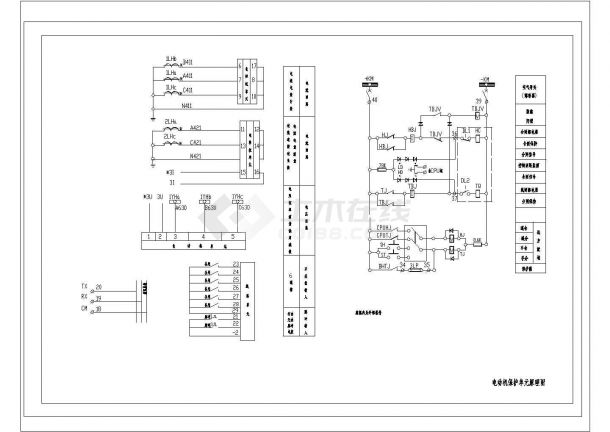 某电动机保护单元CAD设计原理图-图二