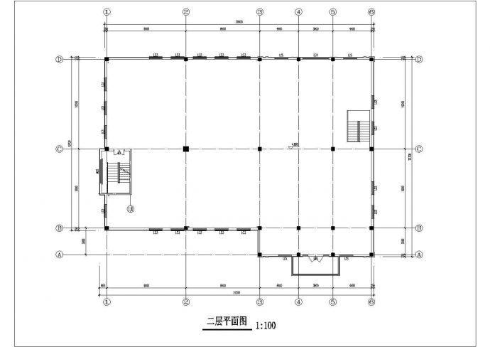 二层会所建筑设计详细施工图_图1