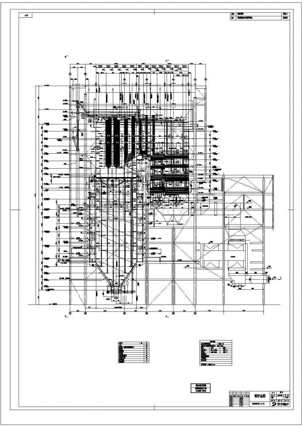 某锅炉CAD构造设计总图-图一